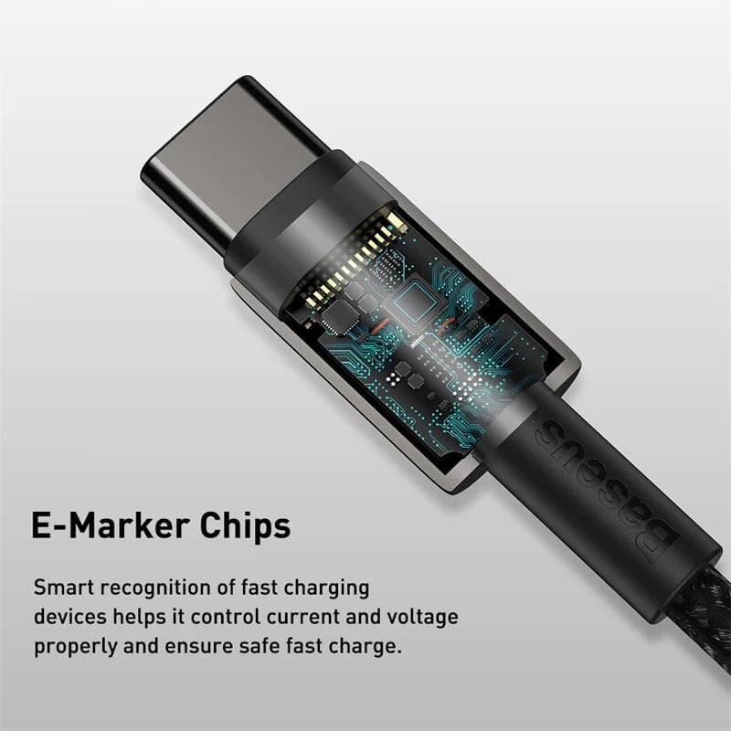 USB-C till USB-C-kabel, 100W PD Snabb-laddning