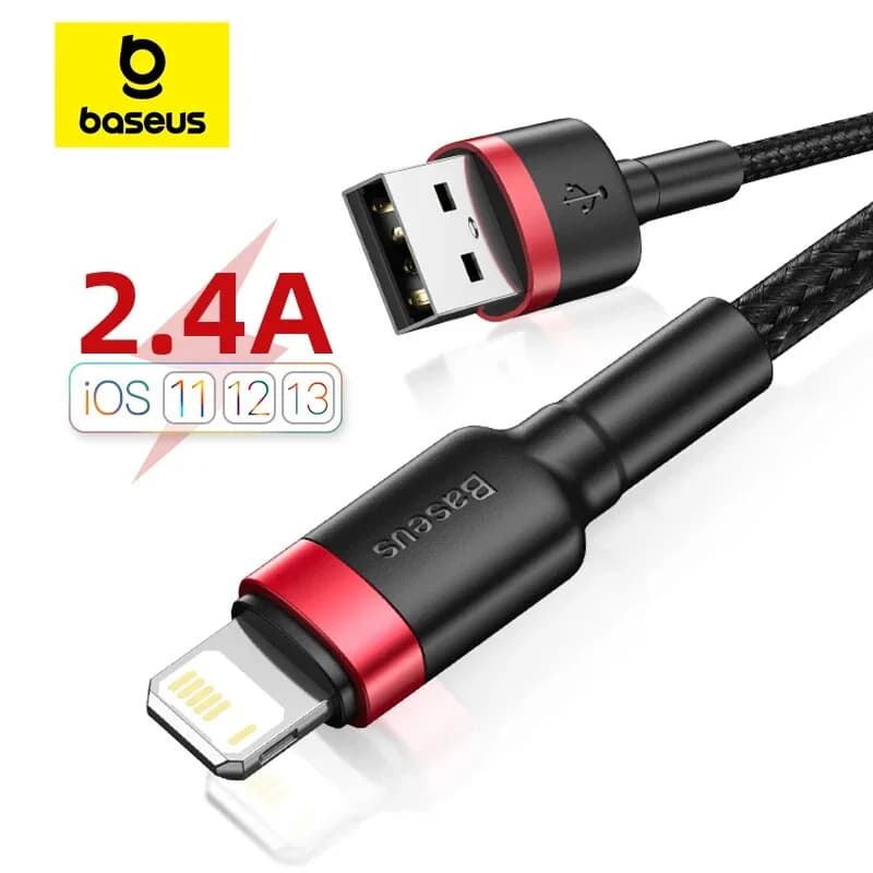 2,4A USB-A till Lightning snabbkabelladdning
