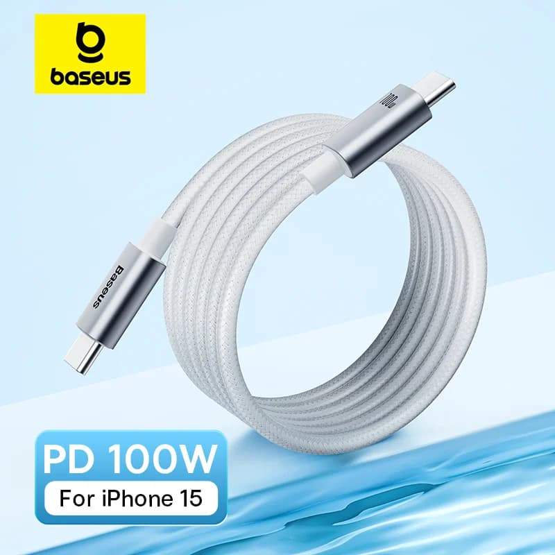 100W PD USB-C till USB-C snabbladdningskabel