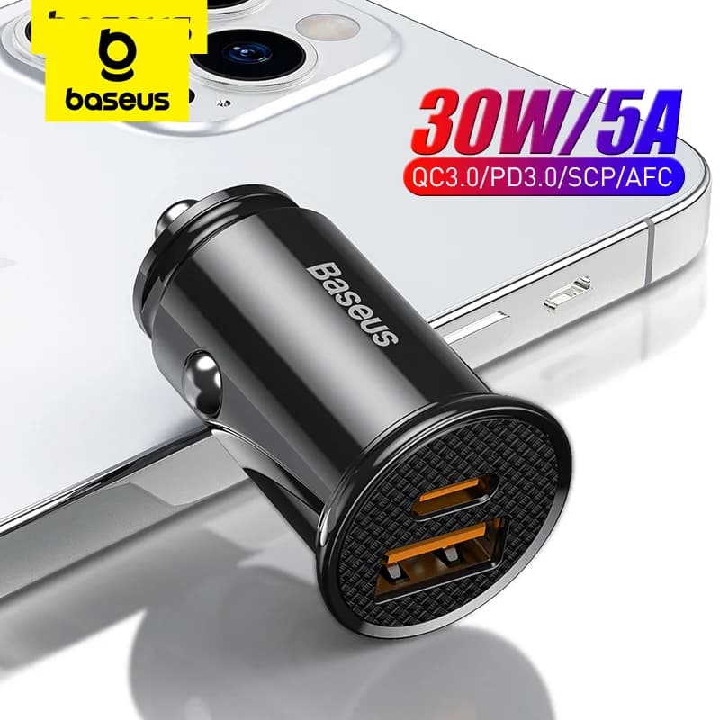 30W USB-bilcharger med Quick Charge 4.0