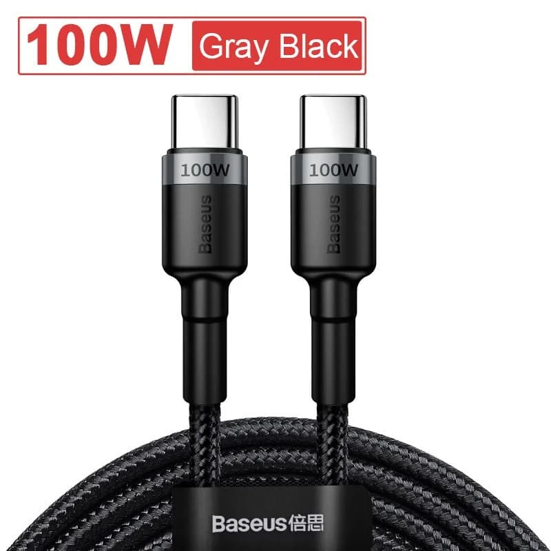 USB-C till USB-C-kabel, 100W PD Snabbt Laddning