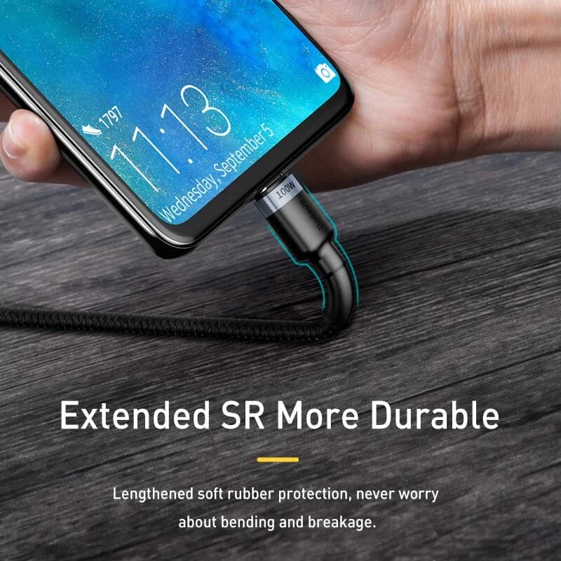 USB-C till USB-C-kabel, 100W PD Snabbt Laddning