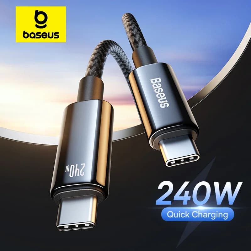 USB-C till USB-C kabel, 240W ultrasnabb laddning