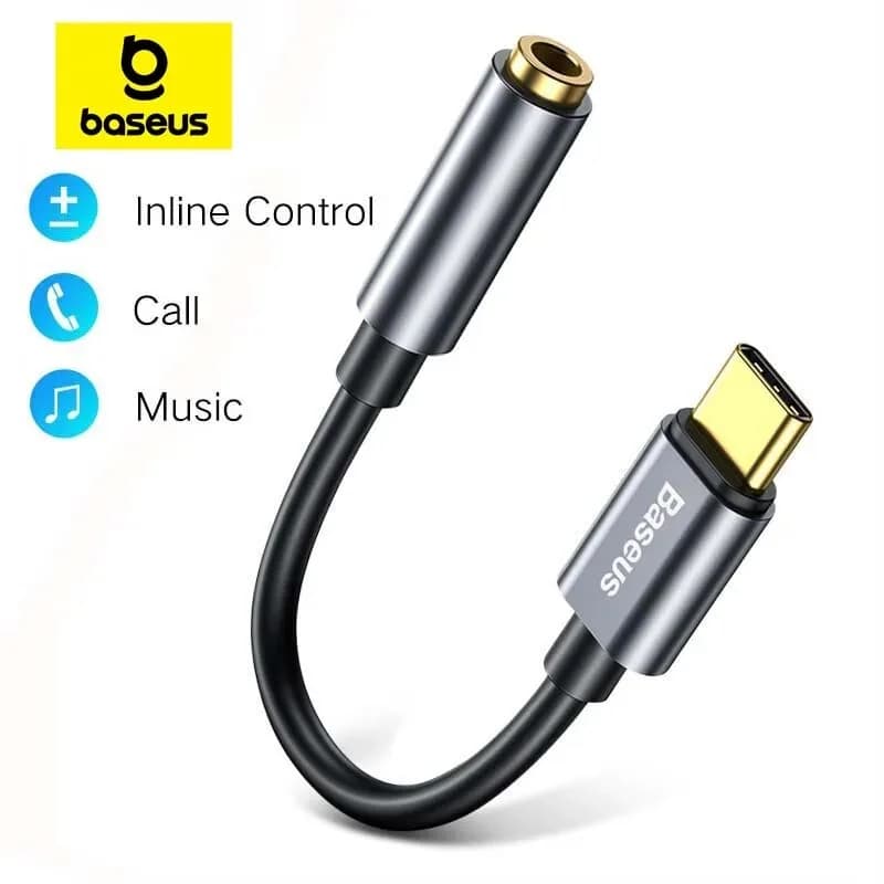 USB-C till 3,5 mm hörlursuttag adapter