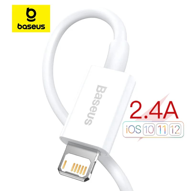 USB-A till Lightning snabbt laddnings- och datakabel